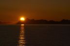Sonnenuntergang auf Svalbard